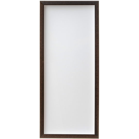 30x23 Shadow Box Brown Walnut Finish Solid Wood Display Frame | 0.875 Inch Moulding Width | 0.875