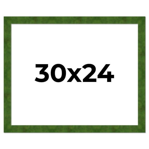 30x24 Frame Green Burl Solid Wood Picture Frame | 1.75 Inches Moulding Width | Interior Frame Depth