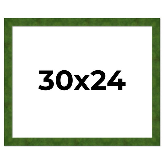 30x24 Frame Green Burl Solid Wood Picture Frame | 1.75 Inches Moulding Width | Interior Frame Depth