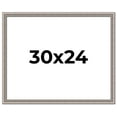 thumbnail image 1 of 30x24 Frame Grey Real Wood Picture Frame Width 1.25 inches | Interior Frame Depth 0.5 inches | Hans, 1 of 8