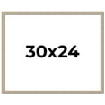 thumbnail image 1 of 30x24 Frame Grey Solid Wood Picture Frame Width 1 Inches | Interior Frame Depth 0.5 Inches |, 1 of 8