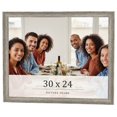 thumbnail image 1 of 30x24 Frame Grey Solid Wood Picture Frame Width 1 Inches | Interior Frame Depth 0.5 Inches |, 1 of 8