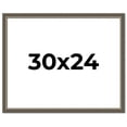thumbnail image 1 of 30x24 Frame Silver Real Wood Picture Frame Width 1.25 Inches | Interior Frame Depth 0.5 Inches |, 1 of 8