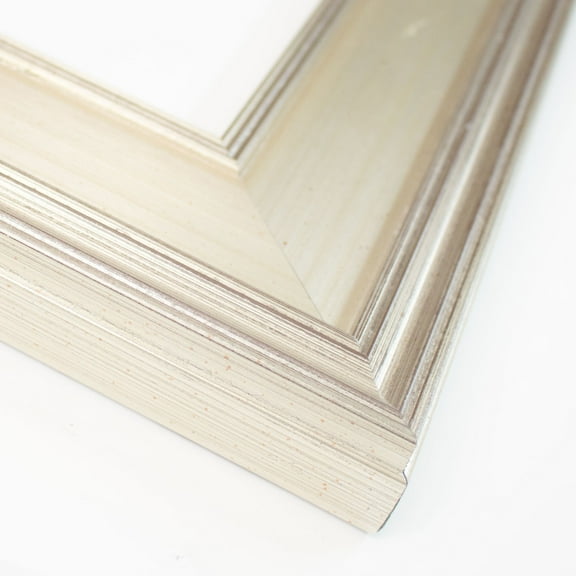 30x24 Frame Silver Solid Wood Picture Frame Width 3 Inches | Interior Frame Depth 0.625 Inches |