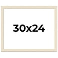 thumbnail image 1 of 30x24 Frame White Barnwood Picture Frame Includes UV Acrylic Plexiglass, Acid Free Foam Backing, 1 of 8