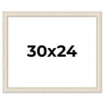 thumbnail image 1 of 30x24 Frame White Real Wood Picture Frame Width 1.75 inches | Interior Frame Depth 0.5 inches |, 1 of 8