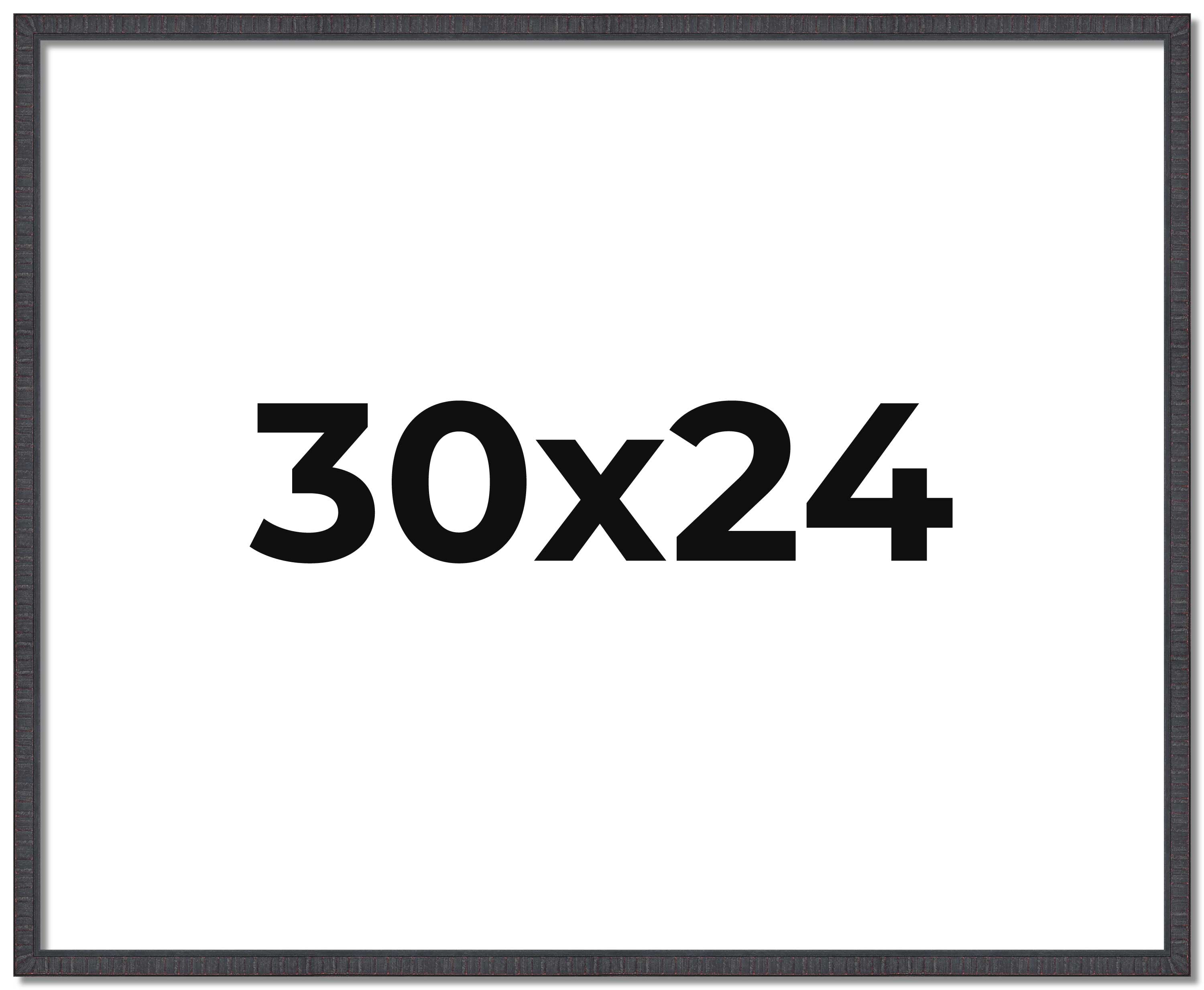 30x24 Rustic Brown Real Wood Picture Frame Width 0.75 inches | Interior ...