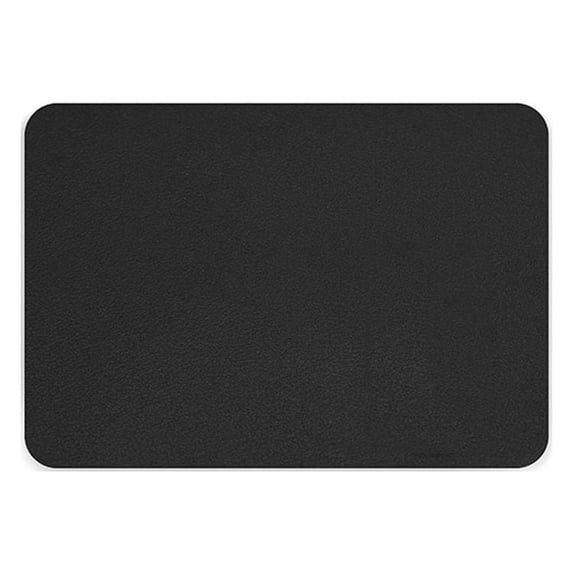 30x24cm Desktop Writing Mat Laptop Computer Mouse Pad Keyboard Mice Mat PU Leather Placemat BLACK 300X240MM