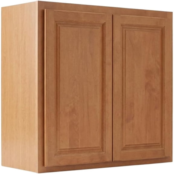 30x24x12 Inch White Raised Panel Wall Cabinet, Ready to Assemble, for Kitchen, Laundry, and Bathroom Storage