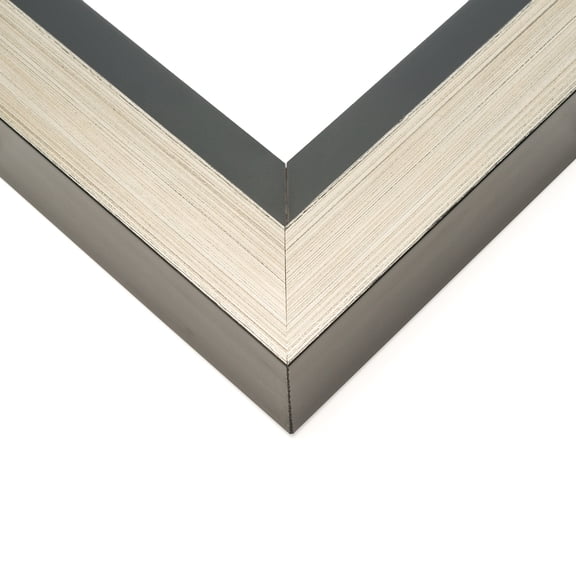 30x25 Canvas Frame Silver Solid Wood Floater Frame Width 2.5 Inches | Interior Frame Depth 1 1/4