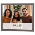 thumbnail image 1 of 30x25 Frame Blue Kingsley Pewter Solid Wood Picture Frame Width 0.75 Inches |Interior Depth 0.5, 1 of 8