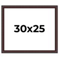 thumbnail image 1 of 30x25 Frame Brown Round Mahogany Solid Wood Picture Frame | 1.625 Inch Moulding Width | with UV, 1 of 8