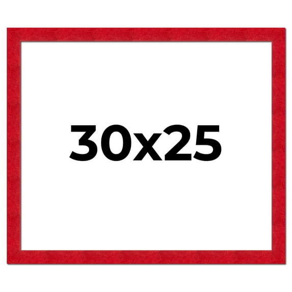 30x25 Frame Red Burl Solid Wood Picture Frame Width 1.75 Inches | Interior Frame Depth 0.5 Inches |
