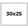 thumbnail image 1 of 30x25 Frame Silver Inner Slope Bevel Picture Frame | 1 Inch Moulding Width | 0.75 Inch Rabbet Depth, 1 of 8