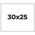thumbnail image 1 of 30x25 Frame White Real Wood Picture Frame Width 0.75 inches | Interior Frame Depth 0.5 inches |, 1 of 8