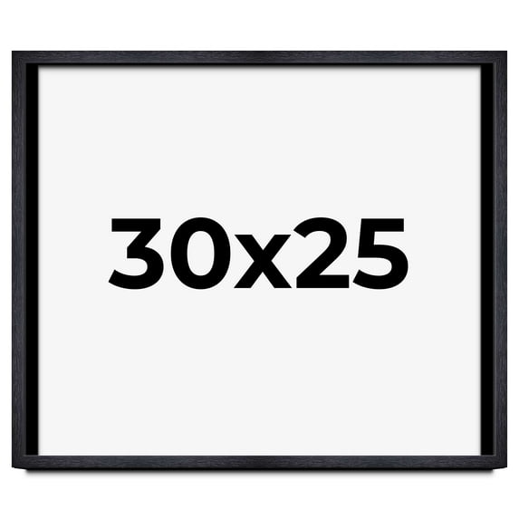 30x25 Shadow Box Frame Black | 1 Inches Deep Real Wood Farmhouse Shadowbox Display Frame | UV