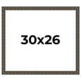 thumbnail image 1 of 30x26 Frame Black Bamboo Solid Wood Picture Frame Width 1.5 Inches | Interior Frame Depth 0.5, 1 of 8