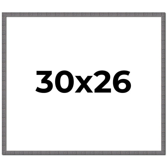 30x26 Frame Blue Kingsley Pewter Solid Wood Picture Frame Width 0.75 Inches |Interior Depth 0.5