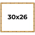 thumbnail image 1 of 30x26 Frame Gold Bamboo Solid Wood Picture Frame | 1 Inch Moulding Width | Interior Frame Depth, 1 of 8