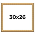 thumbnail image 1 of 30x26 Frame Gold Plein Aire Solid Wood Picture Frame Width 2 Inches | Interior Frame Depth 0.5, 1 of 8