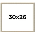 thumbnail image 1 of 30x26 Frame Grey Solid Wood Picture Frame Width 1 Inches | Interior Frame Depth 0.5 Inches |, 1 of 8