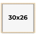 thumbnail image 1 of 30x26 Frame Natural Wood Picture Frame | 0.75 Inch Moulding Width | with UV Acrylic Plexiglass,, 1 of 8