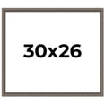 thumbnail image 1 of 30x26 Frame Silver Real Wood Picture Frame Width 1.25 Inches | Interior Frame Depth 0.5 Inches |, 1 of 8