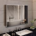 thumbnail image 1 of 30x26 Inch Medicine Cabinet with Mirror, Surface or Recessed Mount, Aluminum Frame, Large Storage Space for Bathroom Organization, 1 of 9