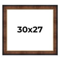thumbnail image 1 of 30x27 Frame Brown Walnut Gold Ornate Trim Solid Wood Plein Air Picture Frame | 3 Inch Moulding, 1 of 8