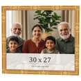 thumbnail image 1 of 30x27 Frame Gold Bamboo Solid Wood Picture Frame | 1 Inch Moulding Width | Interior Frame Depth, 1 of 8