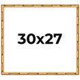 thumbnail image 1 of 30x27 Frame Gold Bamboo Solid Wood Picture Frame | 1 Inch Moulding Width | Interior Frame Depth, 1 of 8