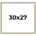 thumbnail image 1 of 30x27 Frame Grey Solid Wood Picture Frame Width 1 Inches | Interior Frame Depth 0.5 Inches |, 1 of 8