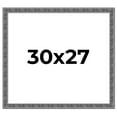 thumbnail image 1 of 30x27 Frame Silver Black Rustic Sonoma Solid Wood Picture Frame | 1.5 Inch Moulding Width |, 1 of 8