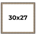 thumbnail image 1 of 30x27 Frame Silver Real Wood Picture Frame Width 1.75 Inches | Interior Frame Depth 0.5 Inches |, 1 of 8