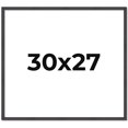 thumbnail image 1 of 30x27 Rustic Brown Real Wood Picture Frame Width 0.75 inches | Interior Frame Depth 0.5 inches |, 1 of 8