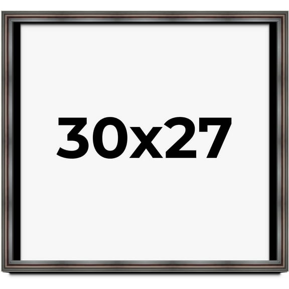 30x27 Shadow Box Frame Brown Cherry | 2.625 Inches Deep Pine Wood Traditional Shadowbox Display