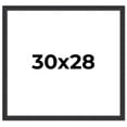 thumbnail image 1 of 30x28 Frame Black Real Wood Picture Frame Width 1.25 Inches | Interior Frame Depth 0.5 Inches |, 1 of 8
