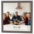 thumbnail image 1 of 30x28 Frame Blue Kingsley Pewter Solid Wood Picture Frame Width 0.75 Inches |Interior Depth 0.5, 1 of 8