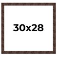 thumbnail image 1 of 30x28 Frame Brown Burl Real Wood Picture Frame Width 1.625 Inches | Interior Frame Depth 0.5 Inches, 1 of 8