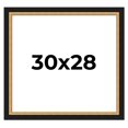 thumbnail image 1 of 30x28 Frame Gold Real Wood Picture Frame Width 2.25 Inches | Interior Frame Depth 0.5 Inches |, 1 of 8