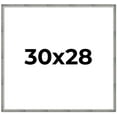 thumbnail image 1 of 30x28 Frame Silver Grey Distressed Solid Wood Picture Frame | 0.75 Inch Moulding Width | Interior, 1 of 8