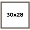 thumbnail image 1 of 30x28 Frame Silver Real Wood Picture Frame Width 1.25 Inches | Interior Frame Depth 0.5 Inches |, 1 of 8
