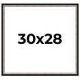 thumbnail image 1 of 30x28 Frame Silver Real Wood Picture Frame Width 1.25 Inches | Interior Frame Depth 0.75 Inches |, 1 of 8