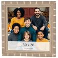 thumbnail image 1 of 30x28 Frame Silver Real Wood Picture Frame Width 1.5 inches | Interior Frame Depth 0.5 inches |, 1 of 8