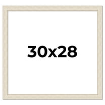 30x28 Frame White Real Wood Picture Frame Width 1.75 inches | Interior Frame Depth 0.5 inches |
