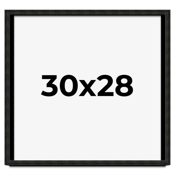 30x28 Shadow Box Black Rustic Barnwood Display Frame | 1.125 Inch Deep | 0.875 Inch Moulding Width