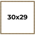thumbnail image 1 of 30x29 Frame Gold Solid Wood Picture Frame - Complete Modern Photo Frame Includes UV Acrylic, 1 of 8