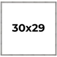thumbnail image 1 of 30x29 Frame Silver Picture Frame - Complete Modern Photo Frame Includes UV Acrylic Shatter Guard, 1 of 8