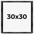 thumbnail image 1 of 30x30 Black Shadowbox Frame - Interior Size 30x30 by 1.5 Inches - Made to Display Items Up To 1.5 Inches Deep, 1 of 5