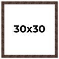 thumbnail image 1 of 30x30 Frame Brown Burl Real Wood Picture Frame Width 1.625 Inches | Interior Frame Depth 0.5 Inches, 1 of 8